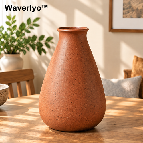 Waverlyo™ Terracotta Speckled Tapered Vase