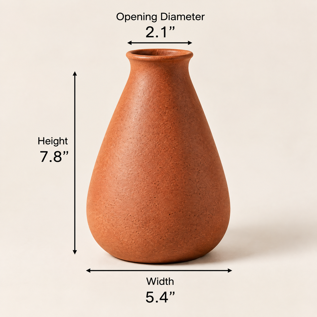 Waverlyo™ Terracotta Speckled Tapered Vase