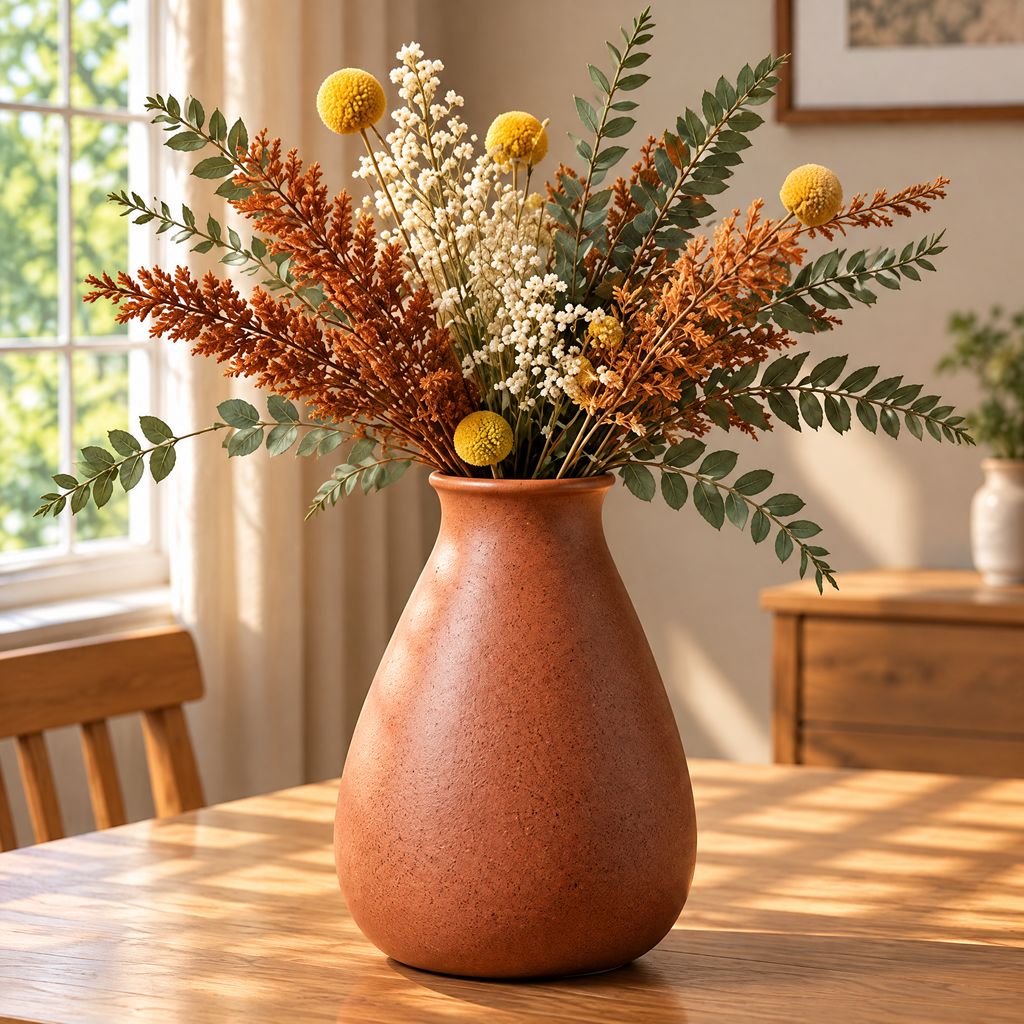 Waverlyo™ Terracotta Speckled Tapered Vase