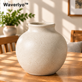 Waverlyo™ Ivory Speckled Round Ceramic Vase