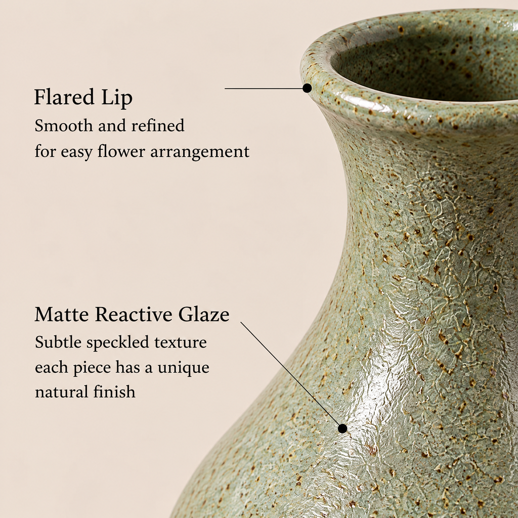 Waverlyo™ Sage Speckled Vase