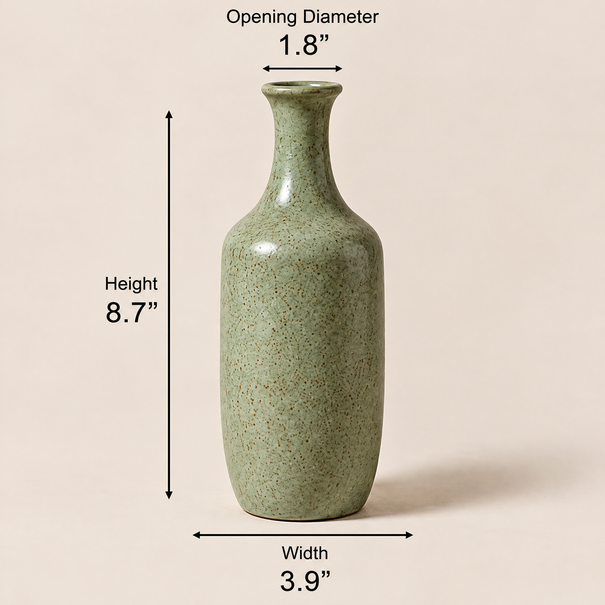 Waverlyo™ Sage Speckled Vase